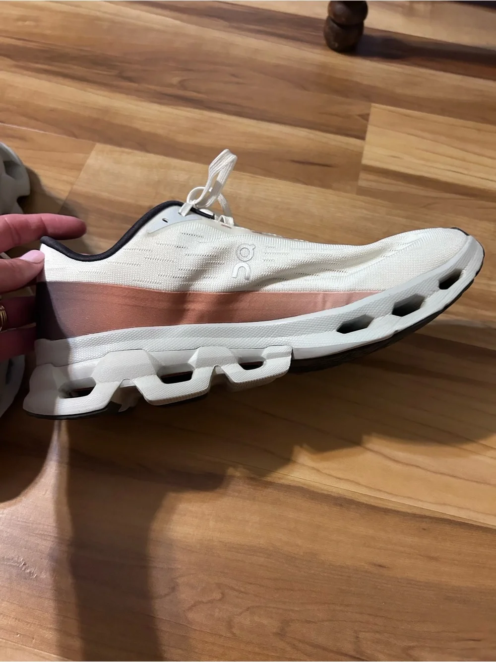 On Running Women's Cloudspark White/Navy Running Shoes